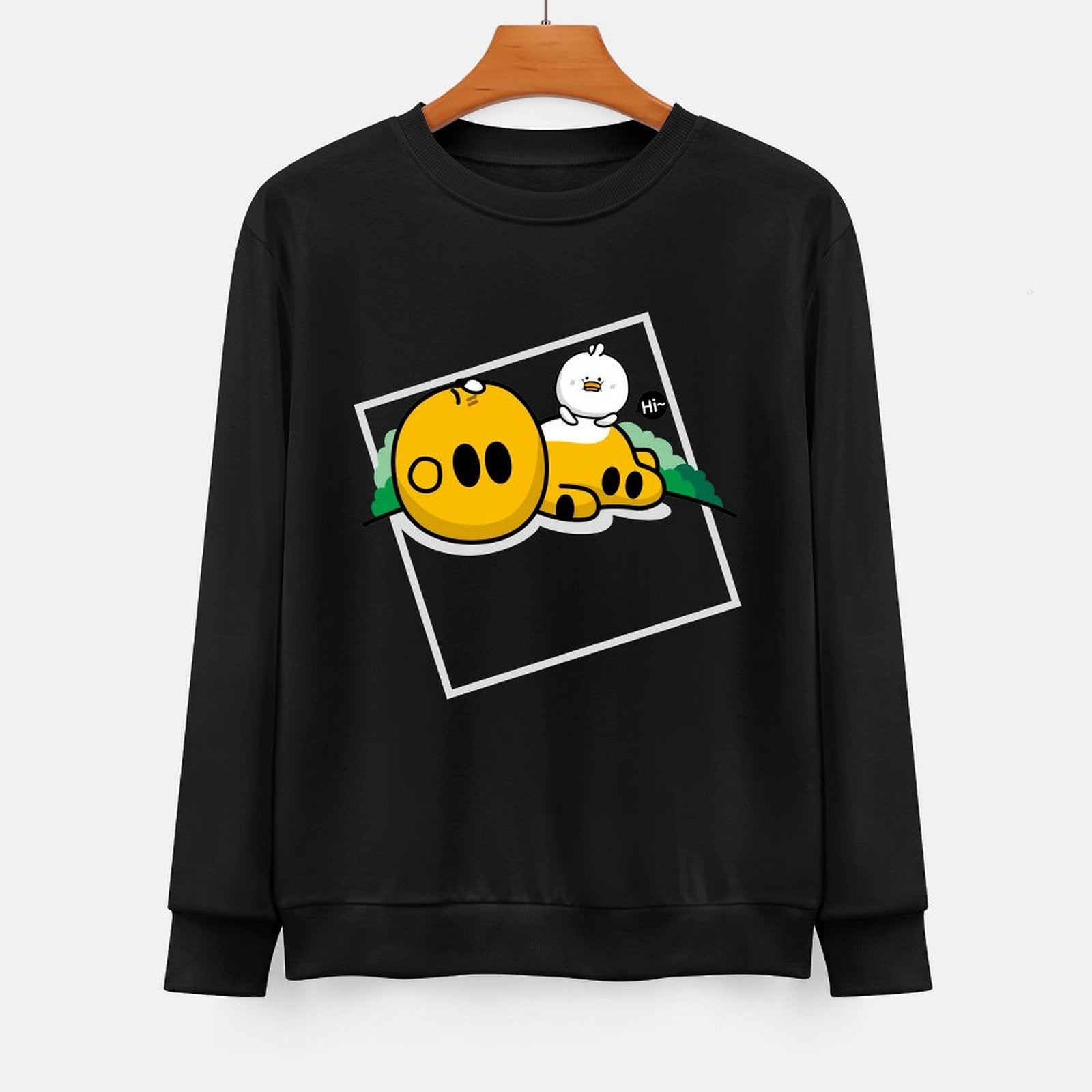 Front Patterned Long Sleeve TopPremium Regular